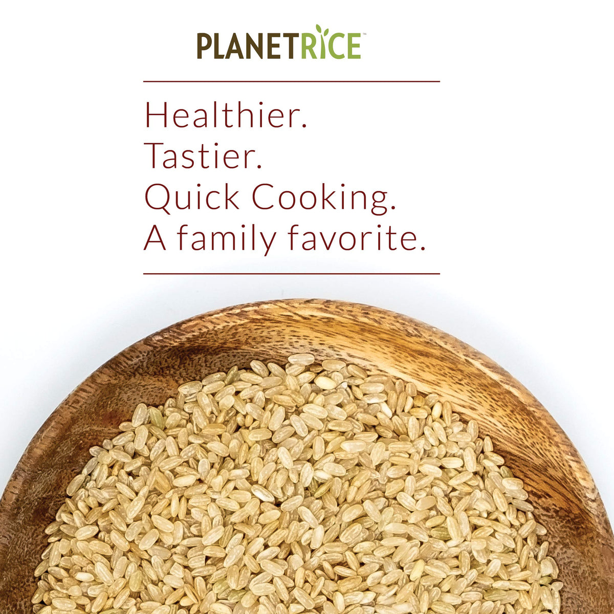 Planet Rice Bulk Sprouted Brown Rice – 64% More Fiber, Gluten-Free, Vegan, 22 oz x 6