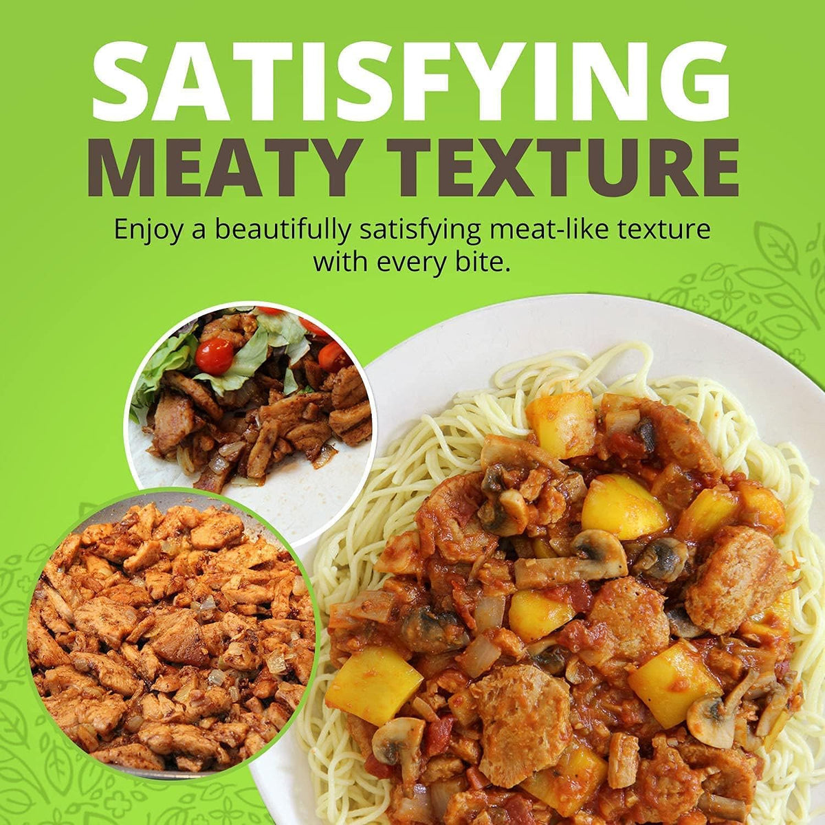 Plant Basics Hearty Plant Protein – Unflavored Chunks, 2 lb Pack, Vegan Meat Substitutes