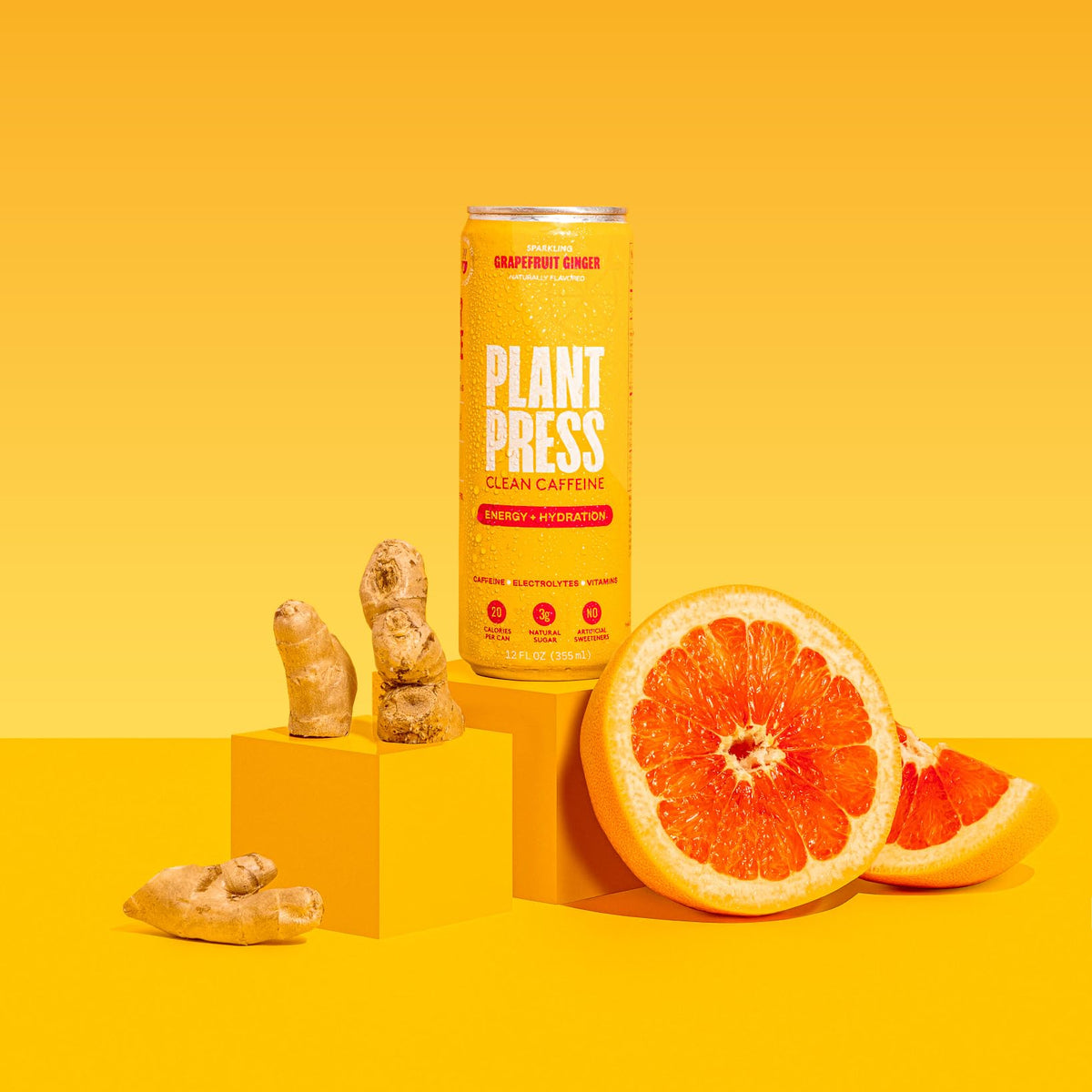 Plant Press Organic Energy Drink — 100 mg Caffeine, Full Vitamin Range, Electrolytes | Variety Pack (12 x 12 oz)