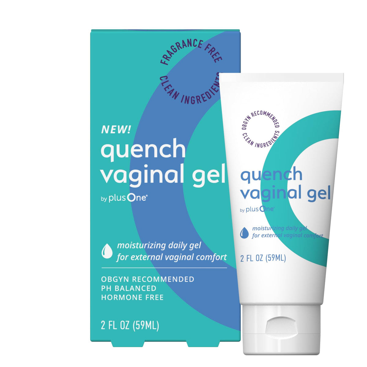 PlusOne Long Lasting Vaginal Moisturizer Gel - Hyaluronic Acid, 2 Fl oz