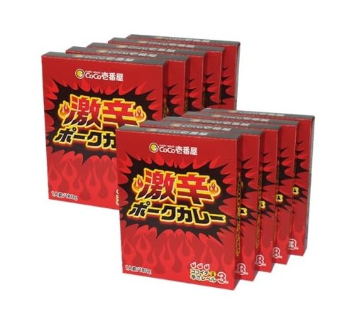 Poiget Coco Ichibanya Curry Instant Japanese Curry Very Spicy Pork – Pack of 10 (6.34 oz each)
