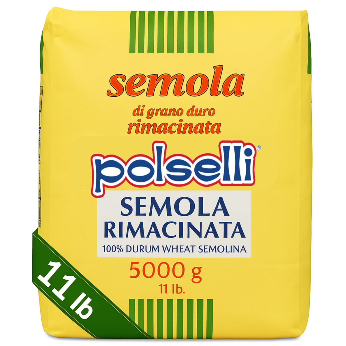 POLSELLI Semola Rimacinata Flour – Fine Ground Durum Wheat for Pasta, Bread & Pizza | Made in Italy