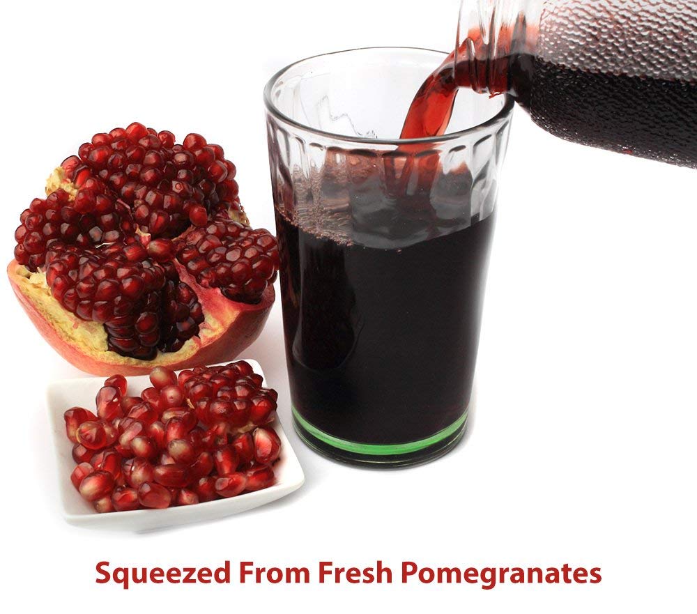 Pomegranaze 100% Organic Pomegranate Juice – No Sugar, Glass Bottle (2 Pack) | Kosher & Gluten Free
