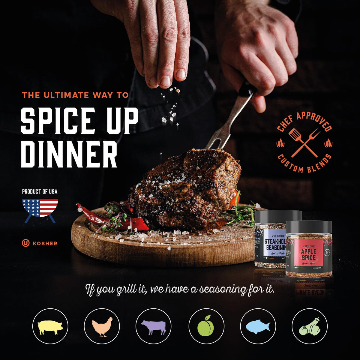 Pop n' Dulge Grilling Spice Set – 20 Unique BBQ Seasonings & Rubs Gift