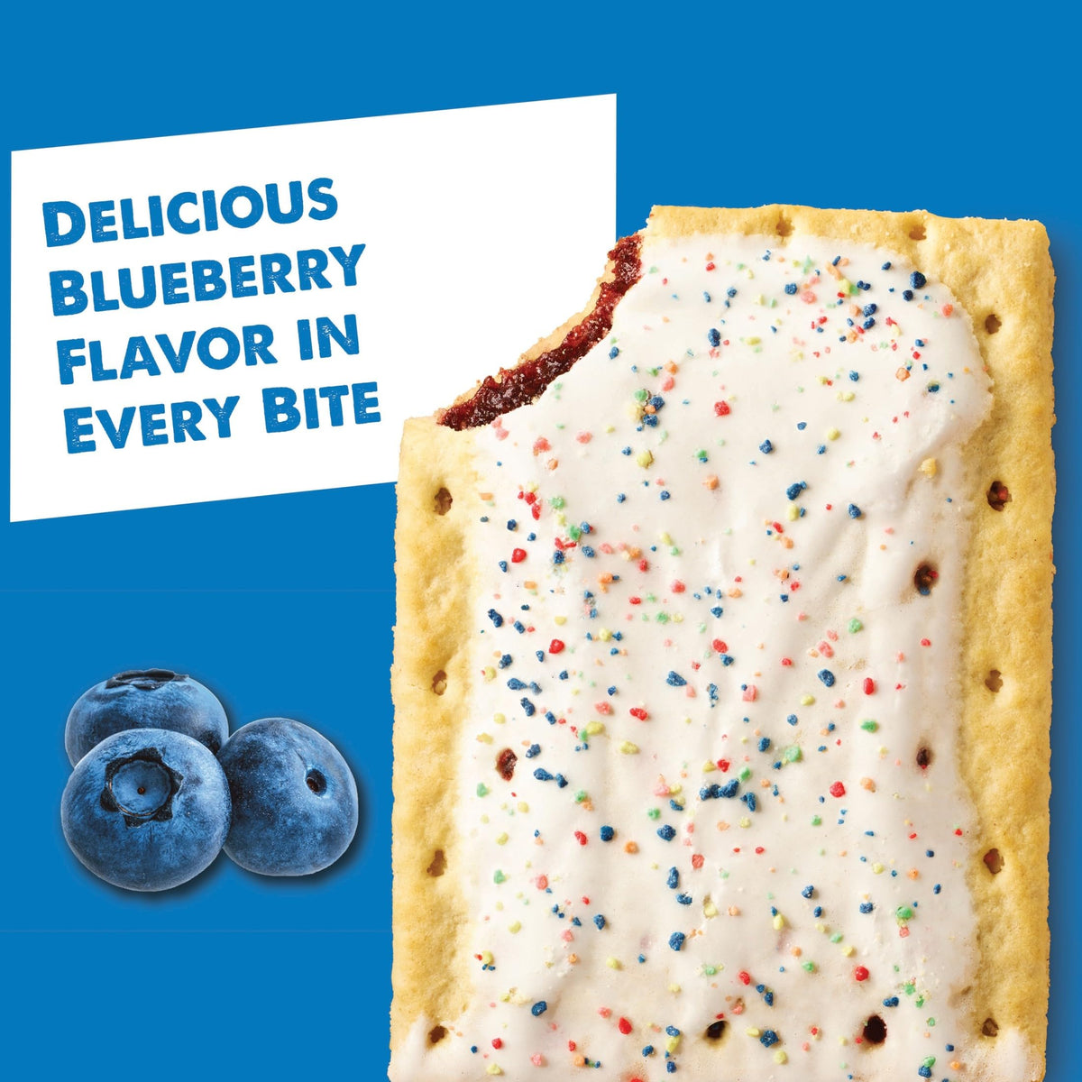 Pop-Tarts Frosted Blueberry Toaster Pastries – 64-Count Pack