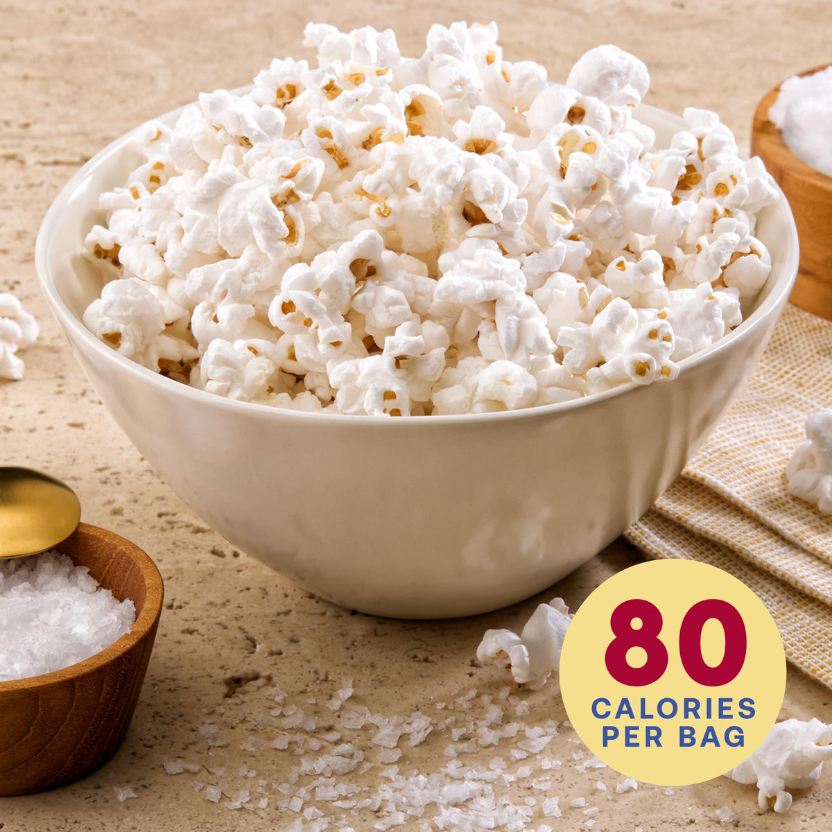 Popcornopolis Nearly Naked Popcorn 24-Pack – Perfectly Salted Gourmet, Non-GMO & Gluten-Free