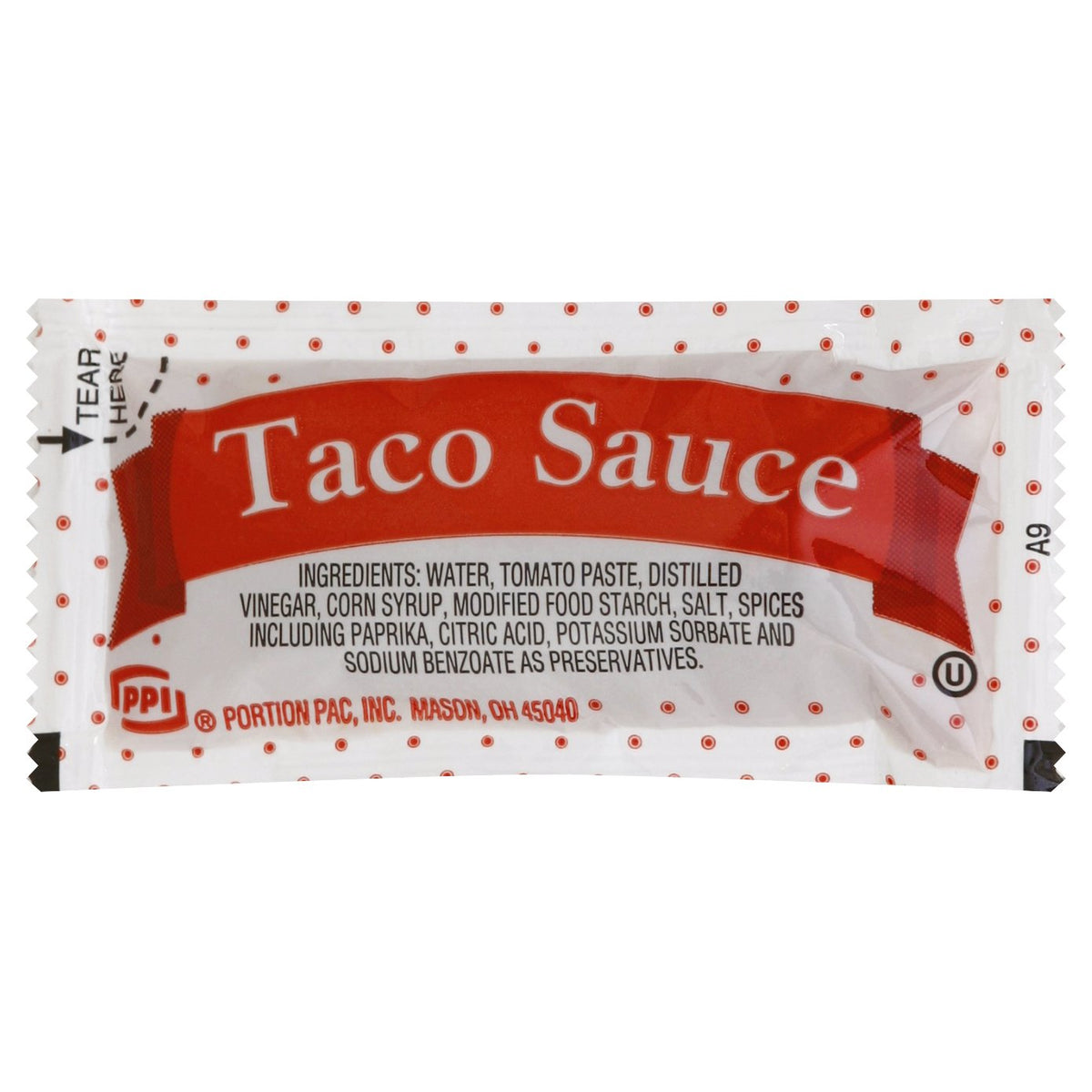 Portion Pack Taco Sauce - 0.32 oz Single-Serve Packets (200-Pack)