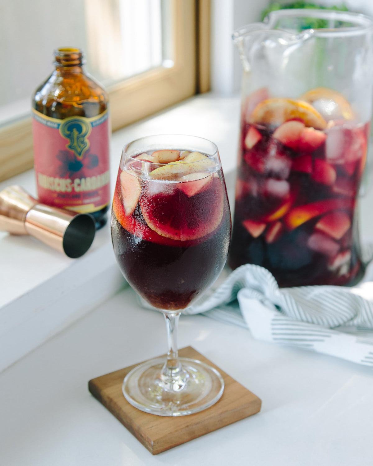 Portland Syrups Hibiscus Cardamom Syrup – 12 oz (Pack of 2) for Cocktails, Mocktails, Tea & More