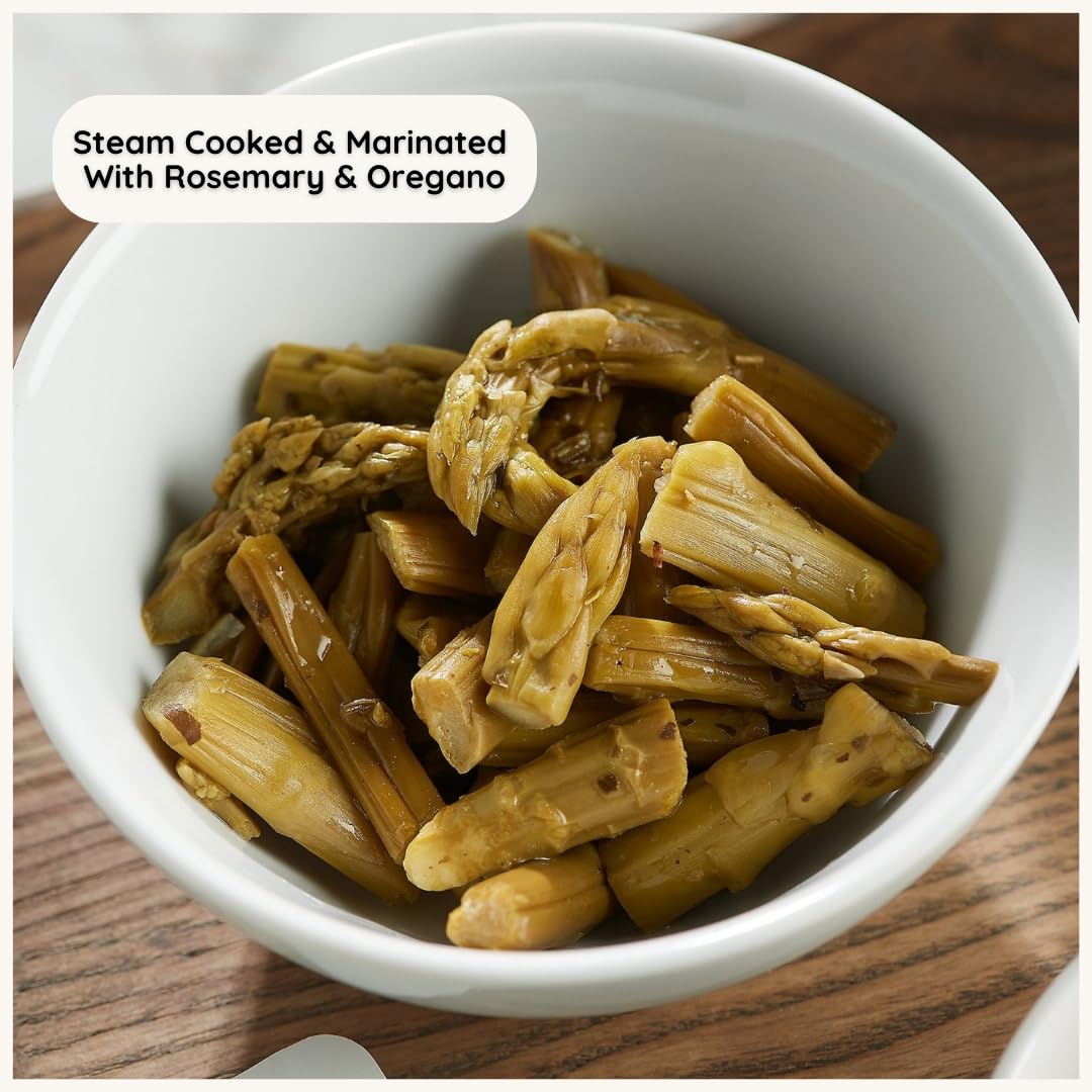 POSHI Marinated Asparagus Cuts Snack Pack | Rosemary + Oregano | Keto, Vegan, Gluten Free (10 x 1.34 oz)