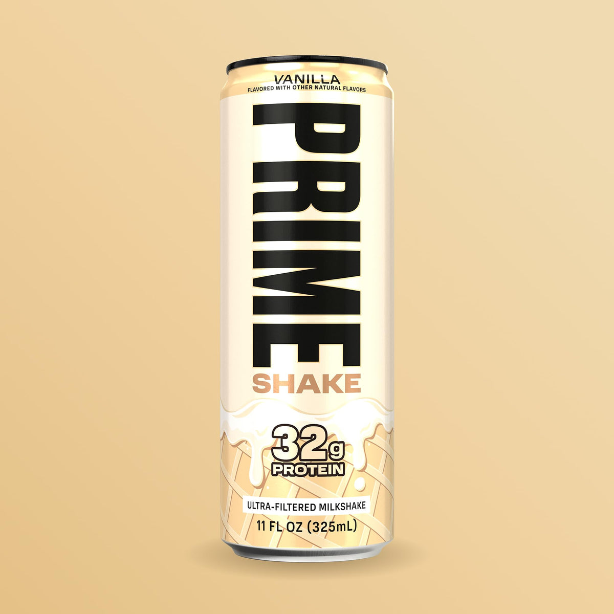 PRIME Shakes Vanilla – 32g Protein, Lactose-Free, 160 Cal, 11 oz RTD (12 Pack)