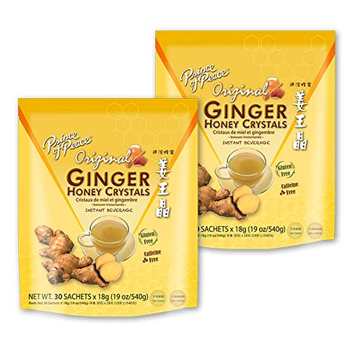 Prince of Peace Instant Ginger Honey Crystals – 2 Pack of 30 Sachets