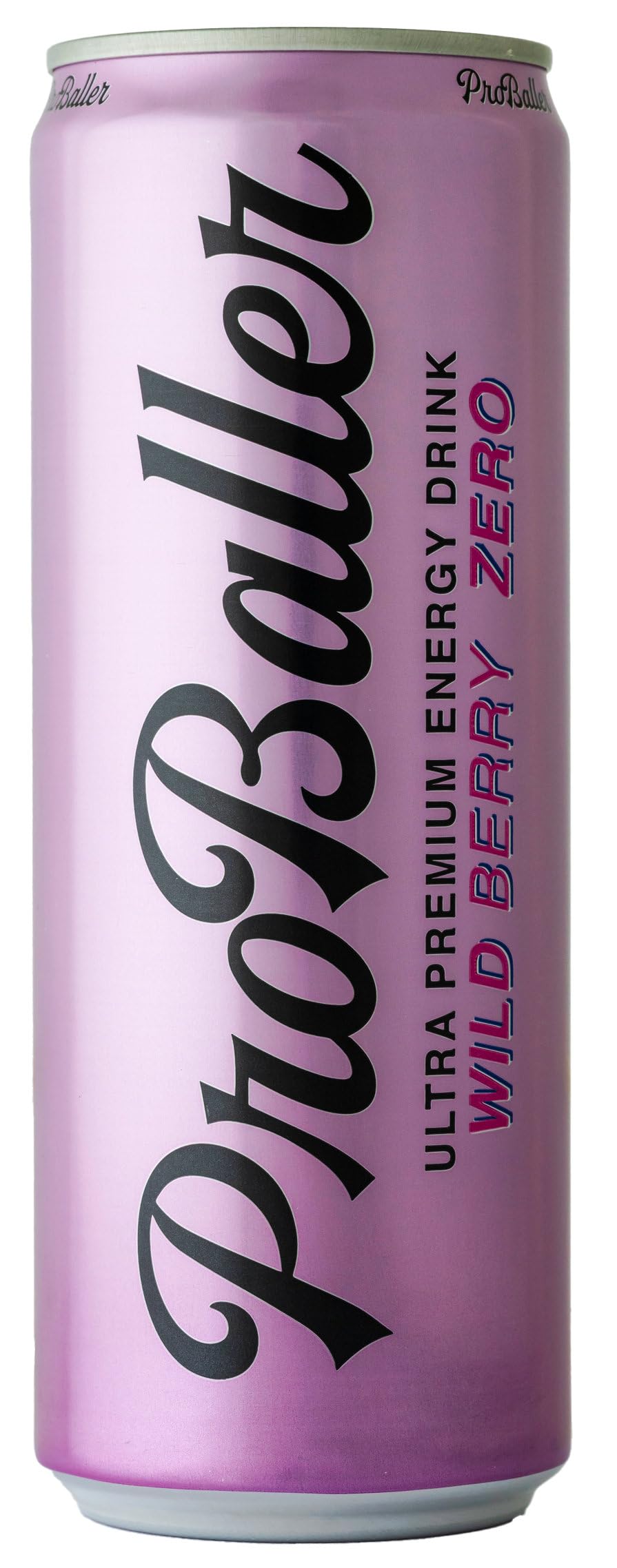 PROBALLER Clean Energy Drink – Athlete-Grade Focus, NSF Certified for Sport, Zero Sugar – Wild Berry, 12 fl oz (15 Pack)