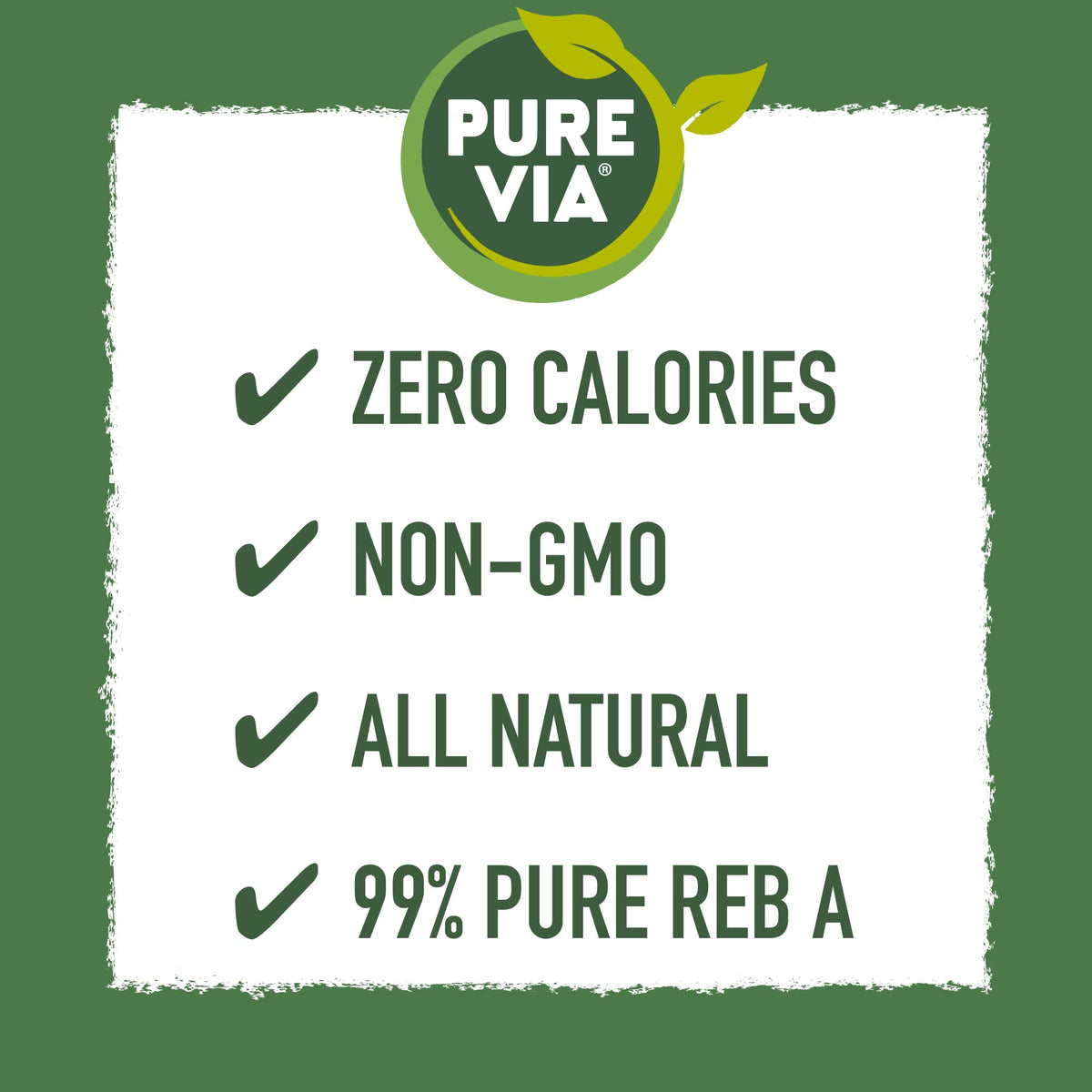 Pure Via Stevia Packets – 1,000 Count, Zero-Calorie Non-GMO Sugar Substitute