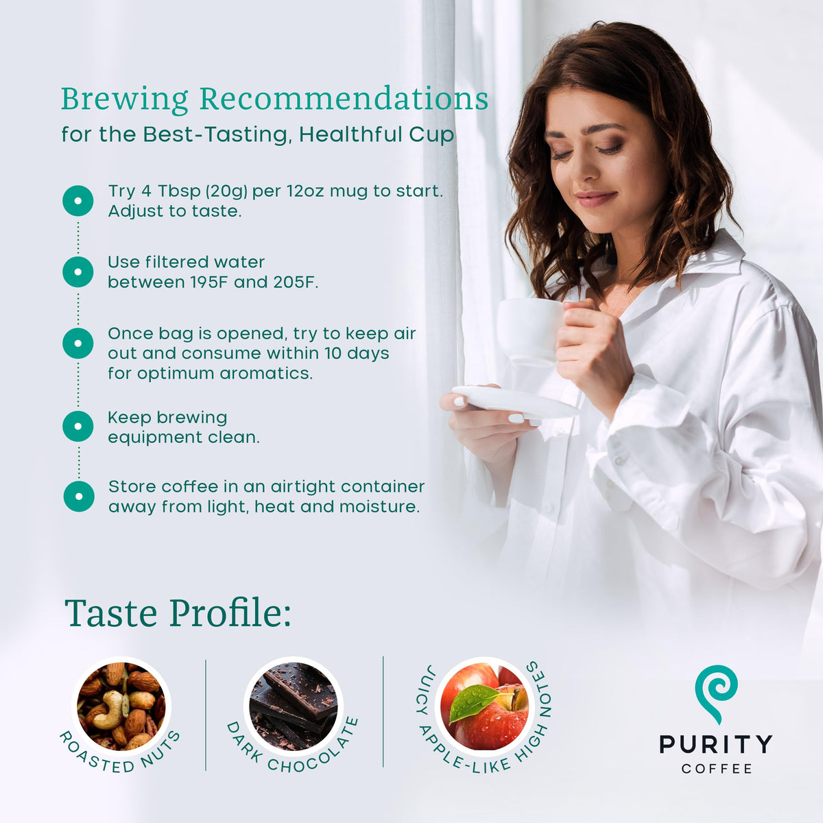 Purity Coffee FLOW Original Medium Roast Ground (12oz) – USDA Organic, Third-Party Tested
