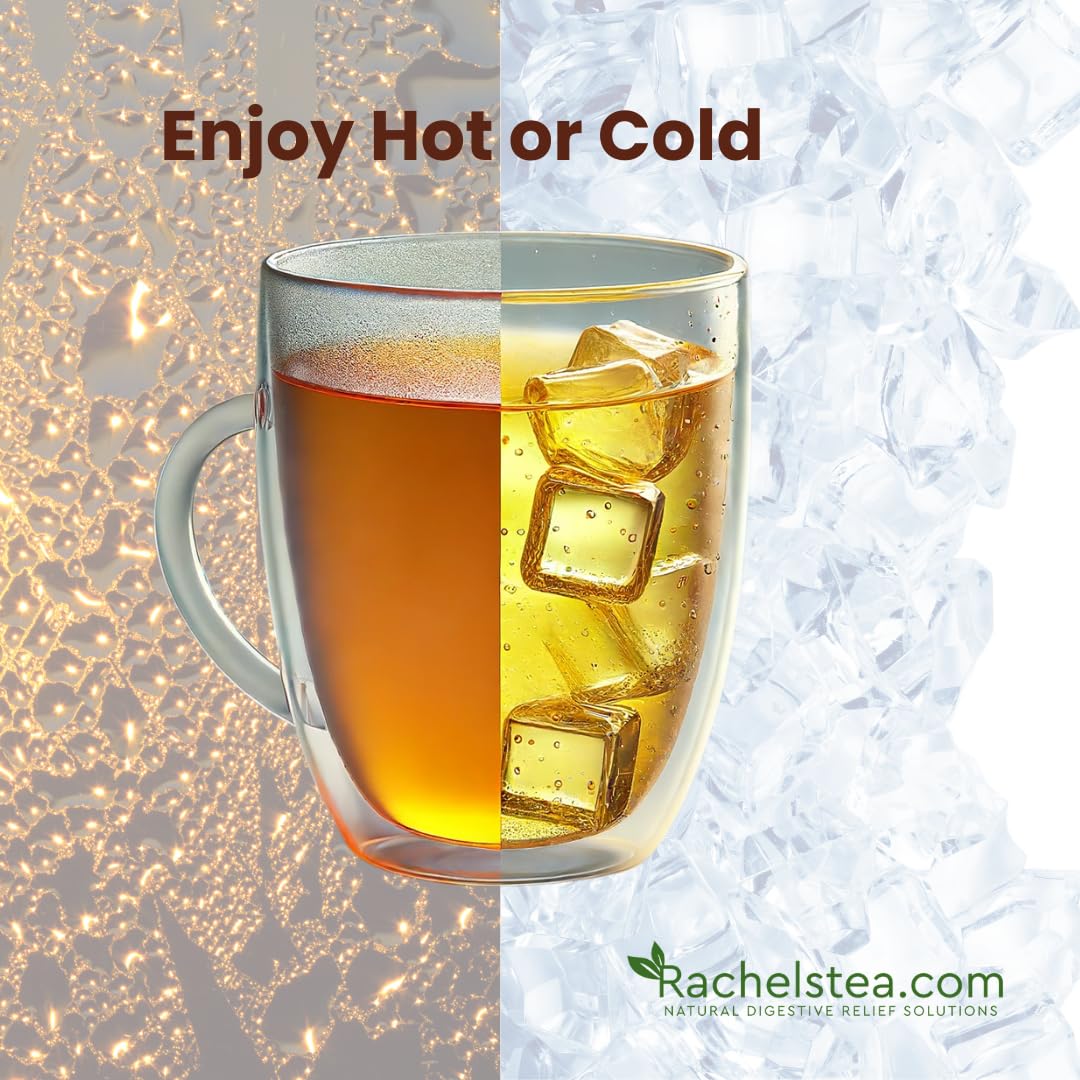 Rachel's Tea Digestive Relief: 8-Herb Herbal Tea, Caffeine-Free, 30 Bags (60 Cups) | Rachelstea