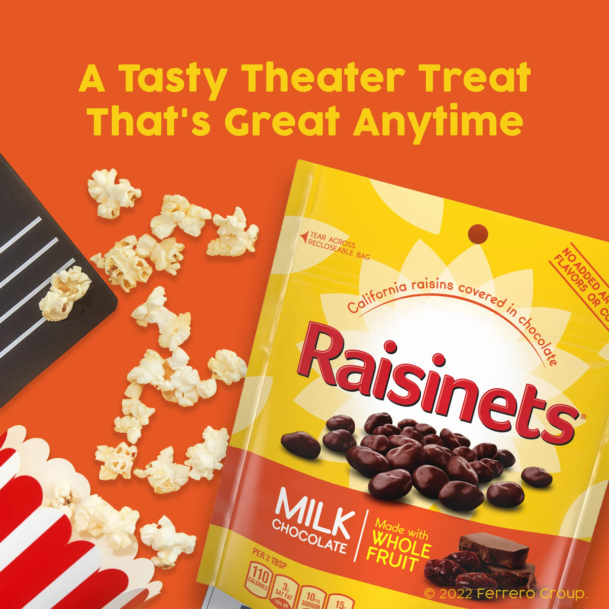 Raisinets Milk Chocolate Covered California Raisins – 8.0 oz Resealable Bag | Bulk 8-Pack