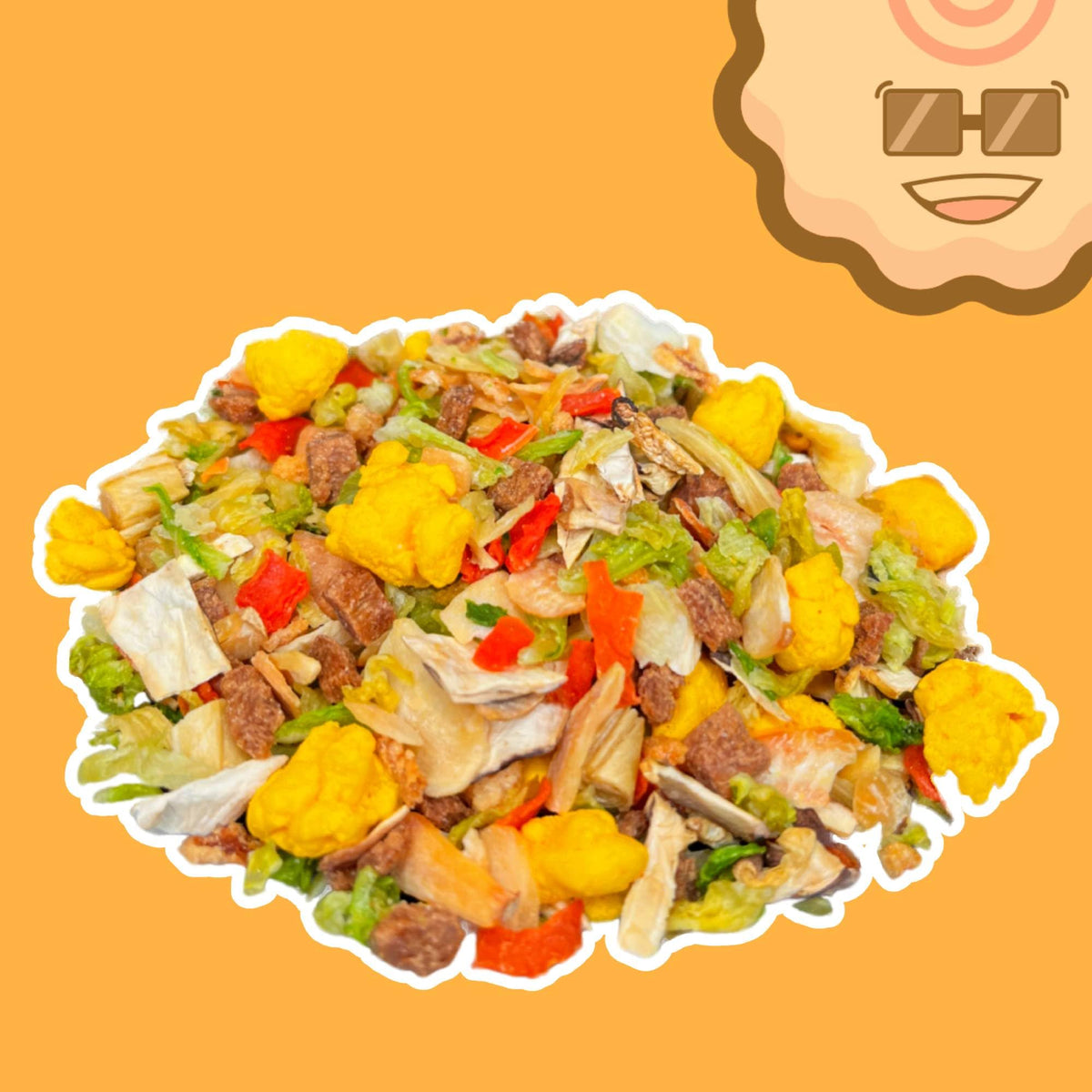 Ramen Bae Spicy Garlic Mix: Dried Ramen Toppings for Flavorful Bowls (Up To 20 Servings)