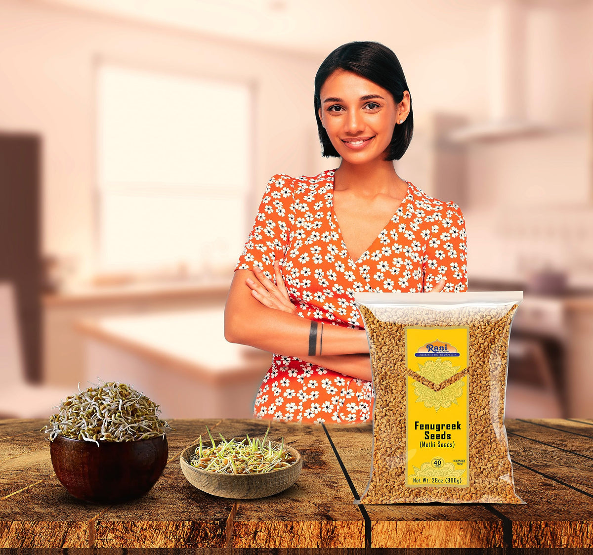 Rani Brand Fenugreek Seeds (Methi) – 80oz Bulk Whole Seeds | All Natural, Kosher, Non-GMO, Indian Origin