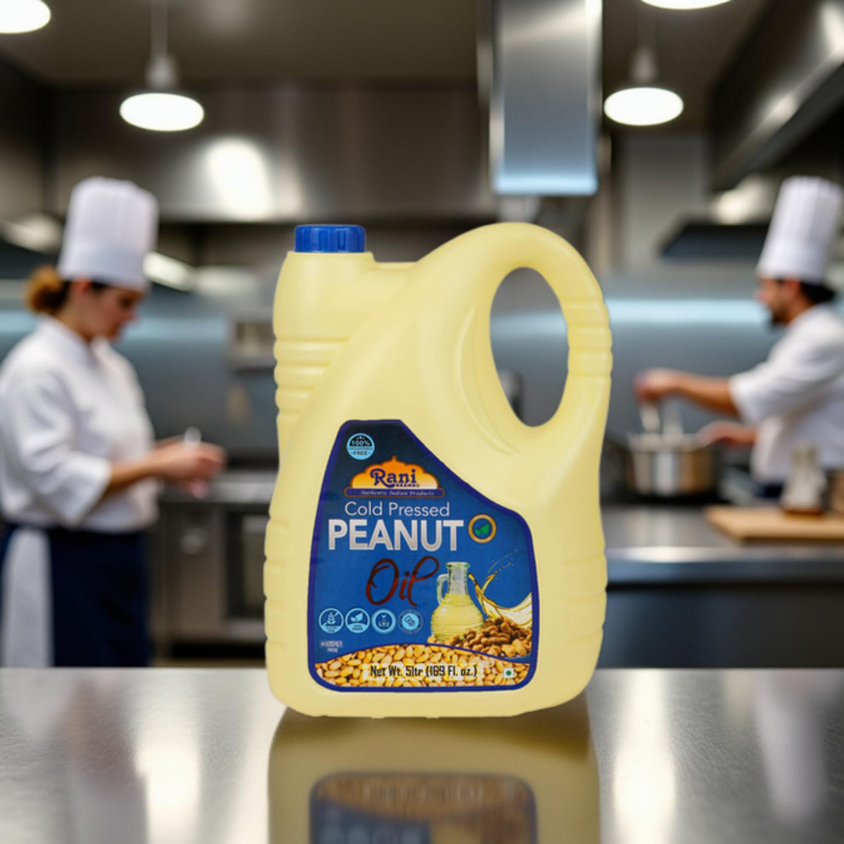 Rani Peanut Oil 5L | Cold Pressed, 100% Natural, Kosher, Vegan, Non-GMO