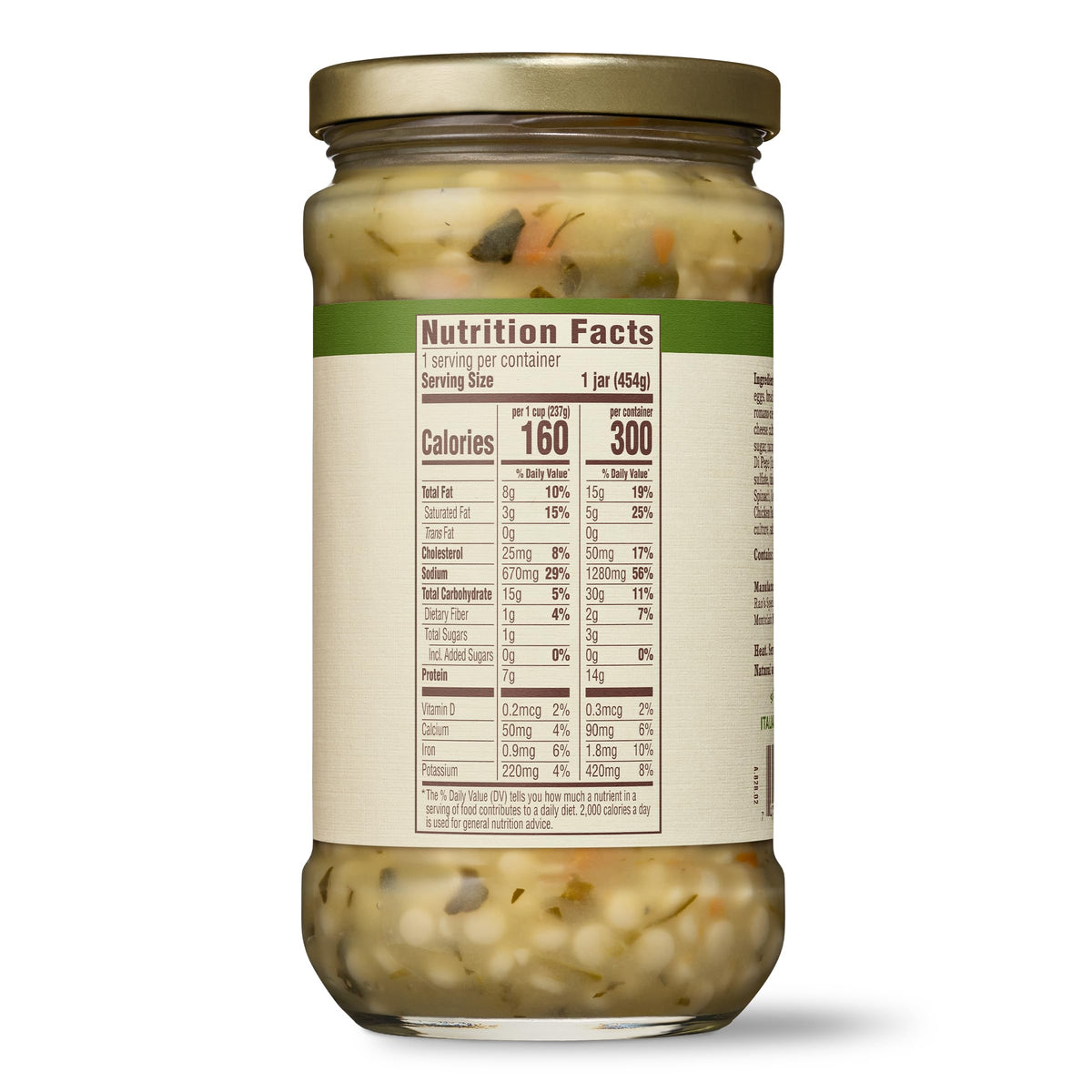 Rao's Homemade Italian Wedding Soup — 16oz Jars, Pack of 6 | Hearty Chicken Broth with Meatballs & Spinach