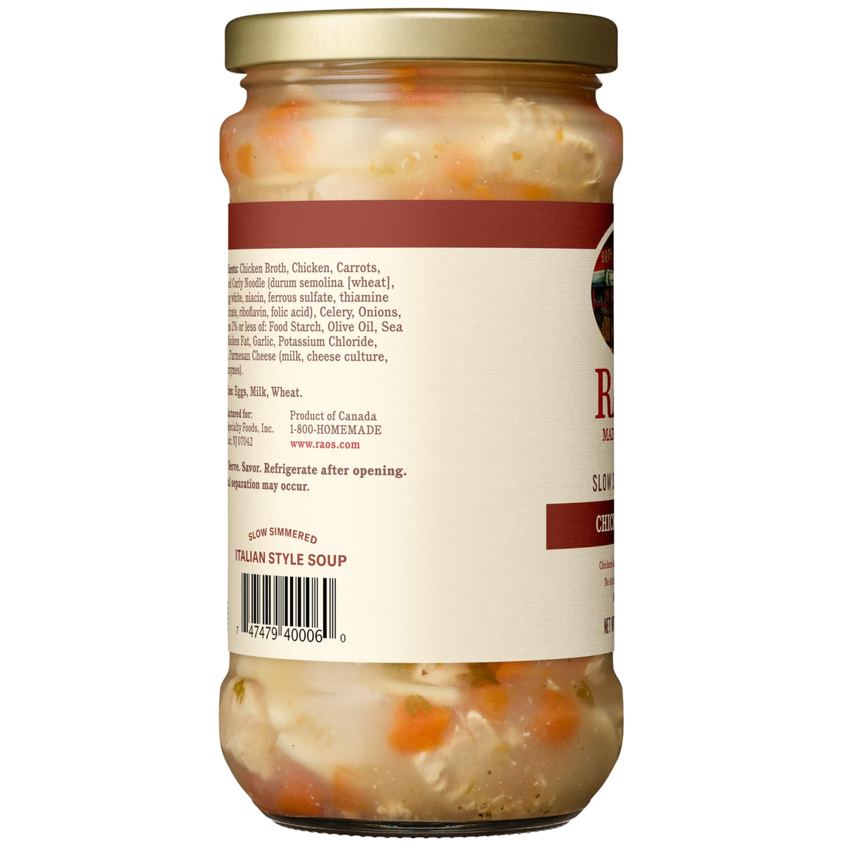 Rao’s Made For Home Chicken Noodle Soup – 16 oz Pack of 6 | Premium Italian-Style Soup