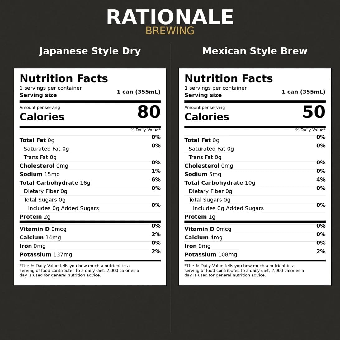 Rationale Brewing Non Alcoholic Variety 12 Pack – Premium Craft NA Beer (12oz Cans)