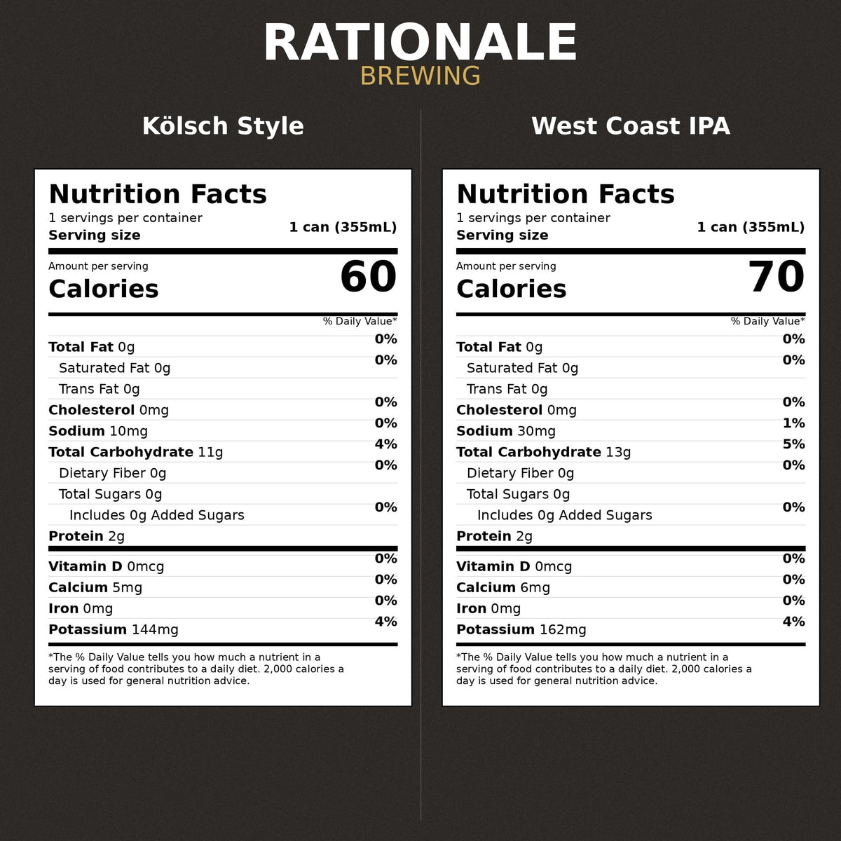 Rationale Brewing Non Alcoholic Variety 12 Pack – Premium Craft NA Beer (12oz Cans)