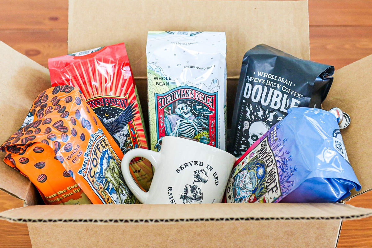 Raven's Brew Whole Bean Coffee Variety Pack – 3 Flavors, 12oz Each