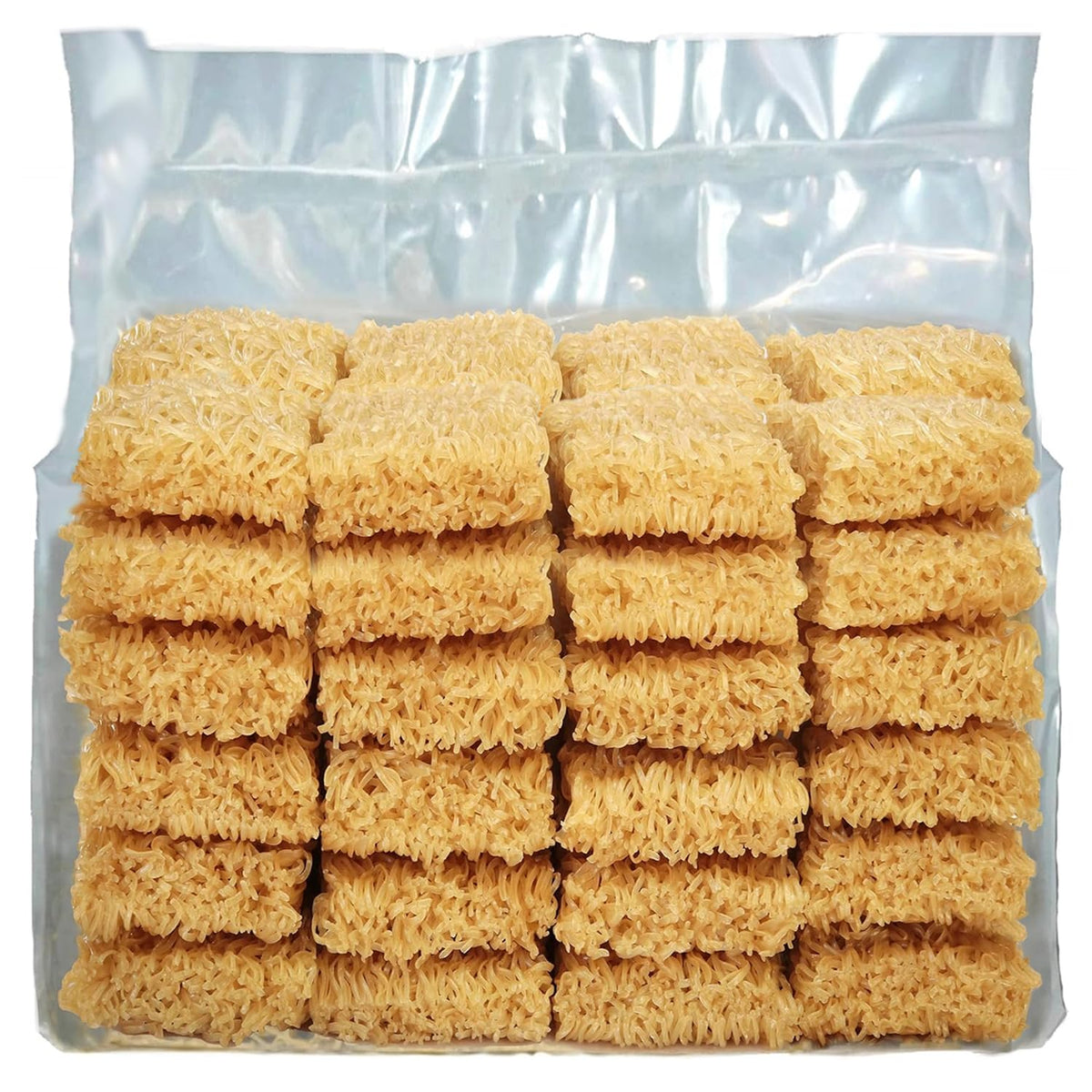 Real Naturals Bulk Gluten-Free Ramen Noodles (48 Pieces) - Brown Rice, Low Sodium, Plain Noodles