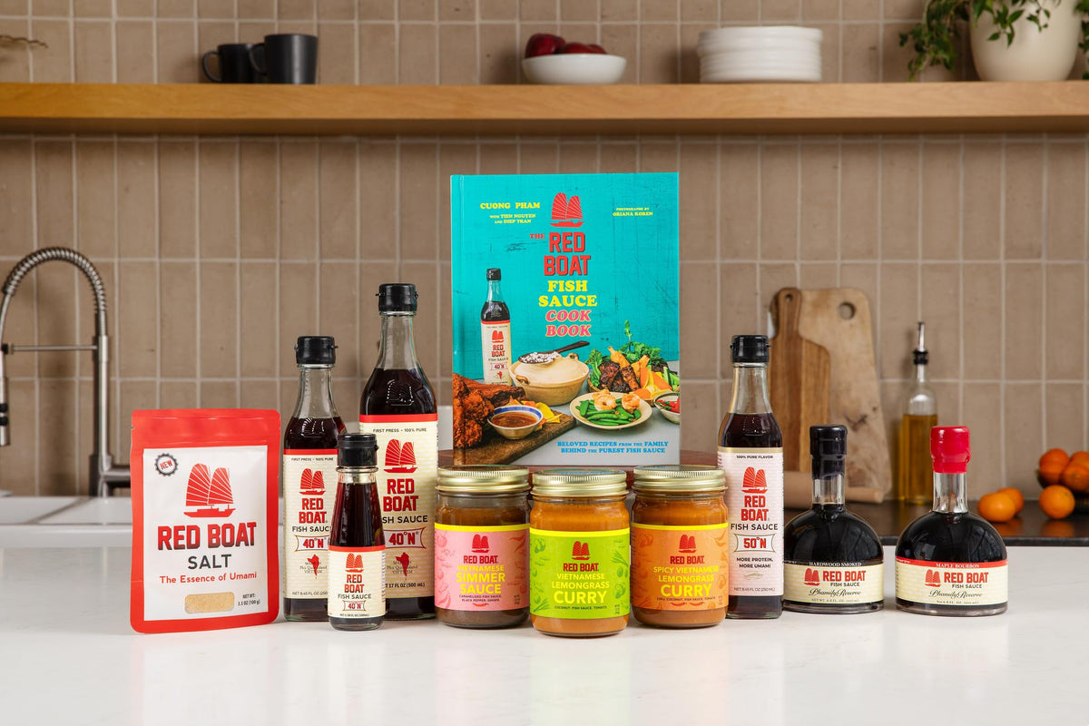 Red Boat Fish Sauce 40°N | Premium 2-Ingredient Vietnamese Fish Sauce | Pack of 2