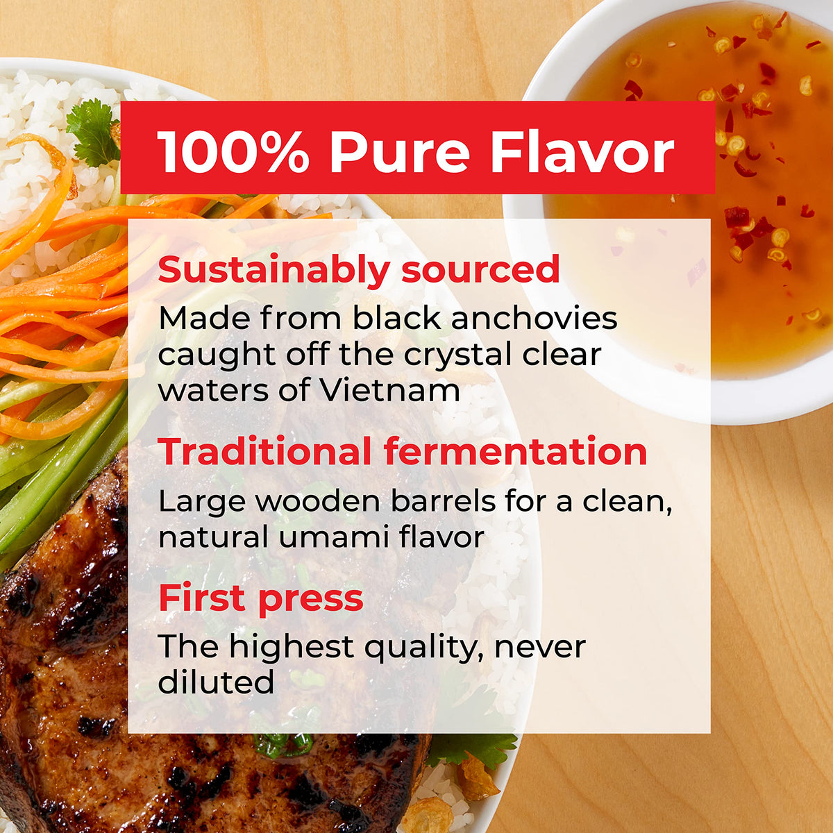 Red Boat Fish Sauce 40°N | Premium 2-Ingredient Vietnamese Fish Sauce | Pack of 2