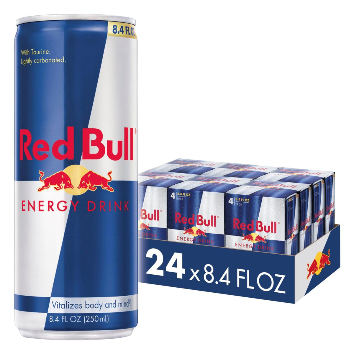 Red Bull Energy Drink: 80mg Caffeine, Taurine & B Vitamins | 8.4 fl oz, 24-Pack