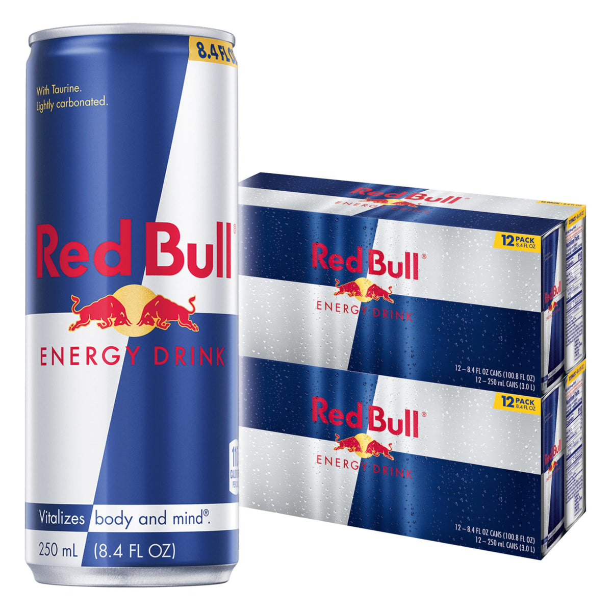 Red Bull Energy Drink – 80mg Caffeine, Taurine & B Vitamins | Pack of 24 (8.4 fl oz)