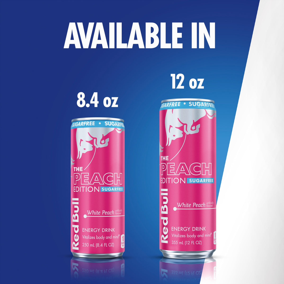 Red Bull Peach Edition Sugarfree Energy Drink – White Peach, 8.4 oz Can (24 Pack)