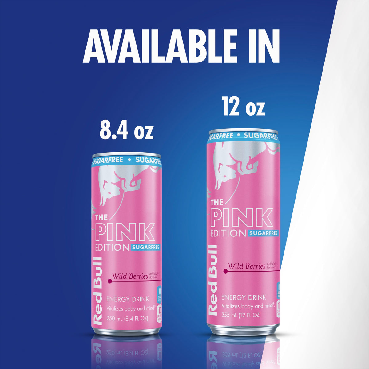 Red Bull Pink Edition Sugar-Free Energy Drink – Wild Berries, 80 mg Caffeine, Taurine & B Vitamins, Pack of 24