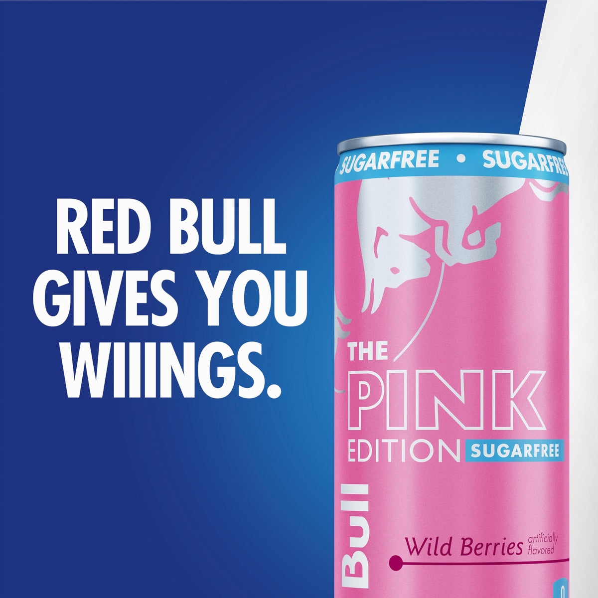Red Bull Pink Edition Sugar-Free Energy Drink – Wild Berries, 80 mg Caffeine, Taurine & B Vitamins, Pack of 24