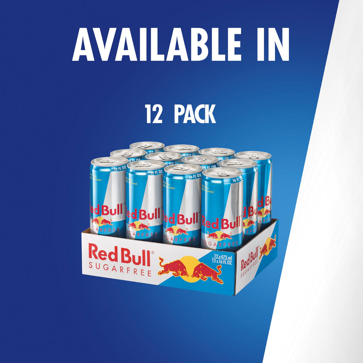 Red Bull Sugar Free Energy Drink - 151 mg Caffeine, Taurine & B Vitamins, 16 fl oz, Pack of 12 Cans