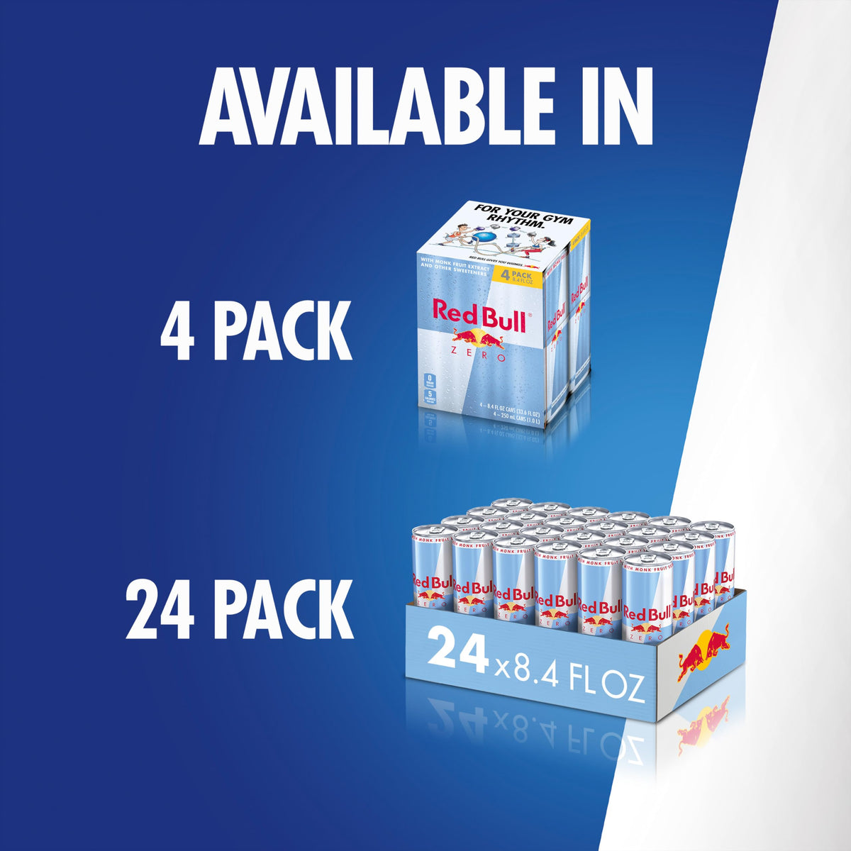 Red Bull Zero Energy Drink 8.4 fl oz | 80 mg Caffeine, Taurine & B Vitamins | Pack of 24