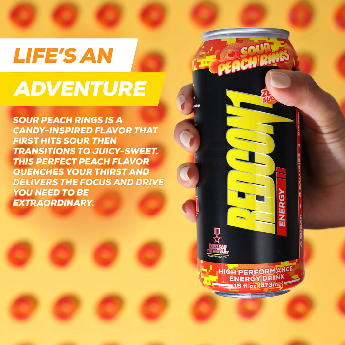 RedCon1 High Performance Energy Drink – 200mg Caffeine, 1g L-Carnitine