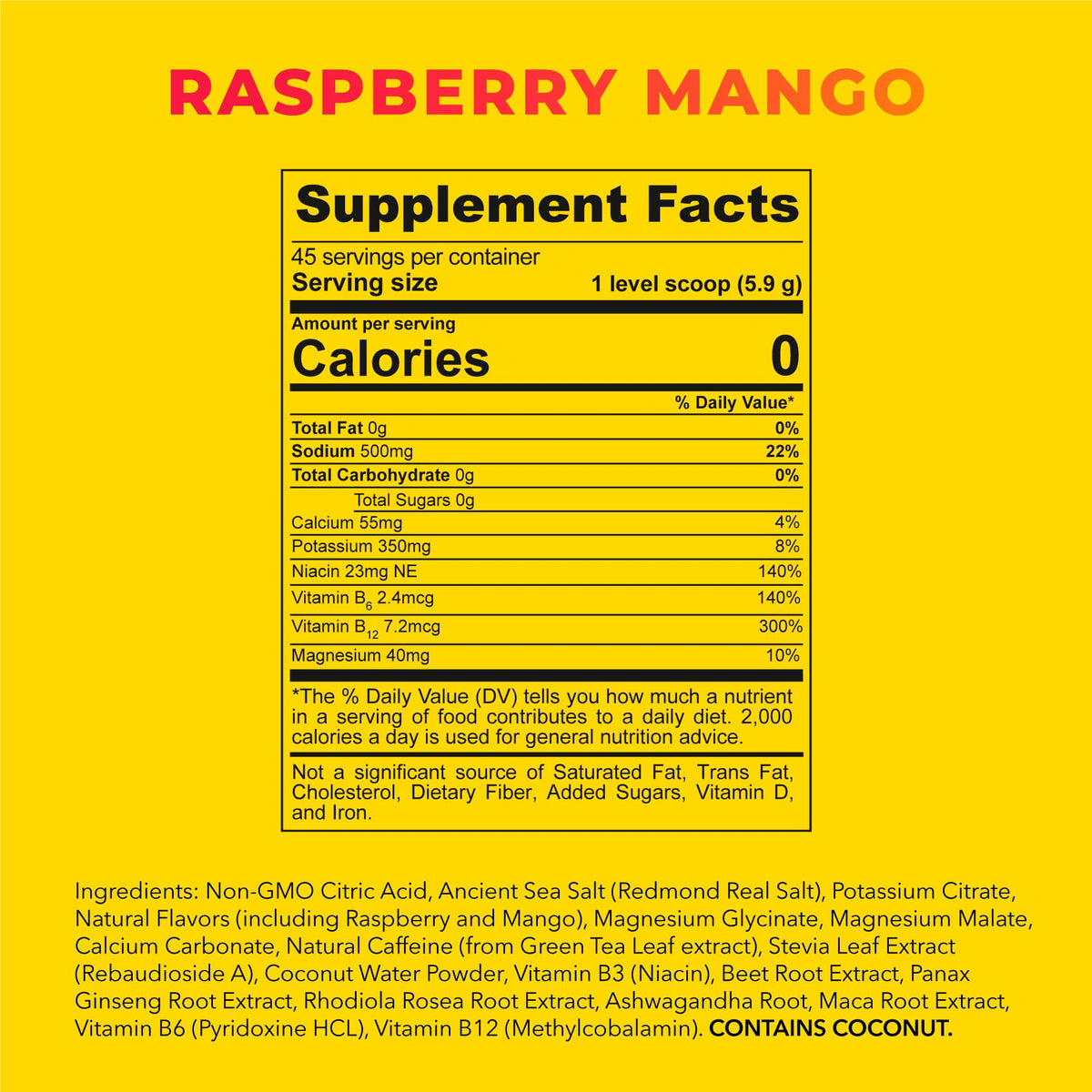 REDMOND Re-Lyte Energy Electrolyte Mix – Raspberry Mango