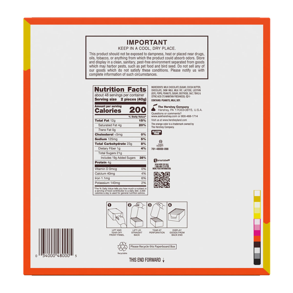 Reese's Milk Chocolate King Size Peanut Butter Cups – 24 Pack Bulk Candy Box