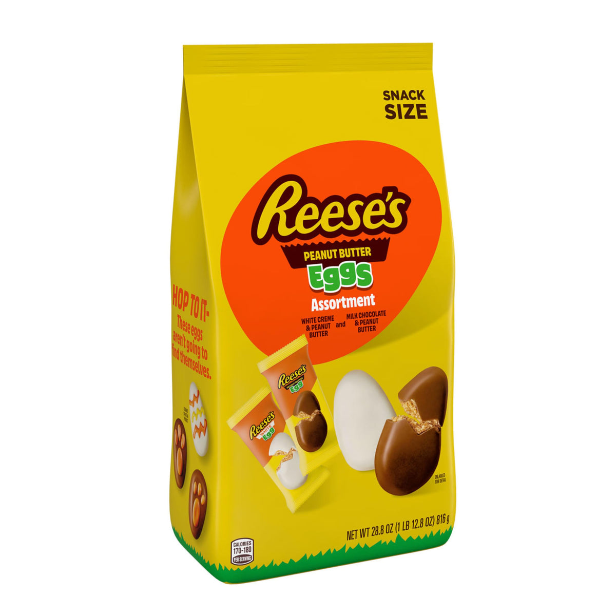 REESE'S Assorted Snack-Size Peanut Butter Eggs — Easter Candy Bag 28.8 oz