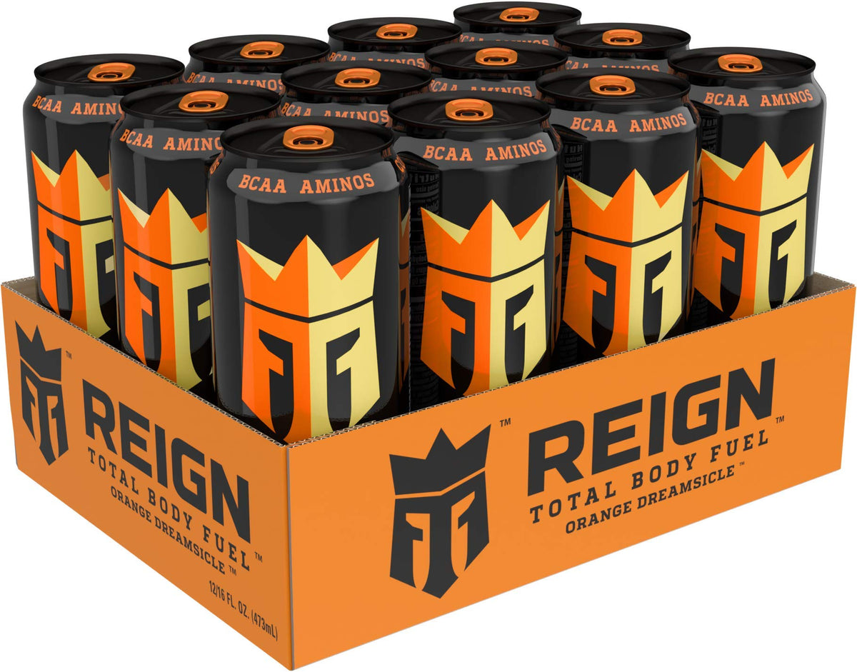 Reign Total Body Fuel Orange Dreamsicle – Fitness Drink, 16 oz, 12-pack