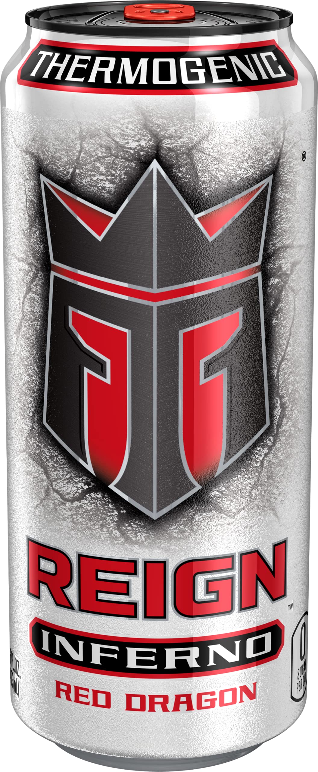 Reign Inferno Red Dragon Thermogenic Fuel – 300mg Caffeine, Zero Sugar, 16 Fl Oz (Pack of 12)