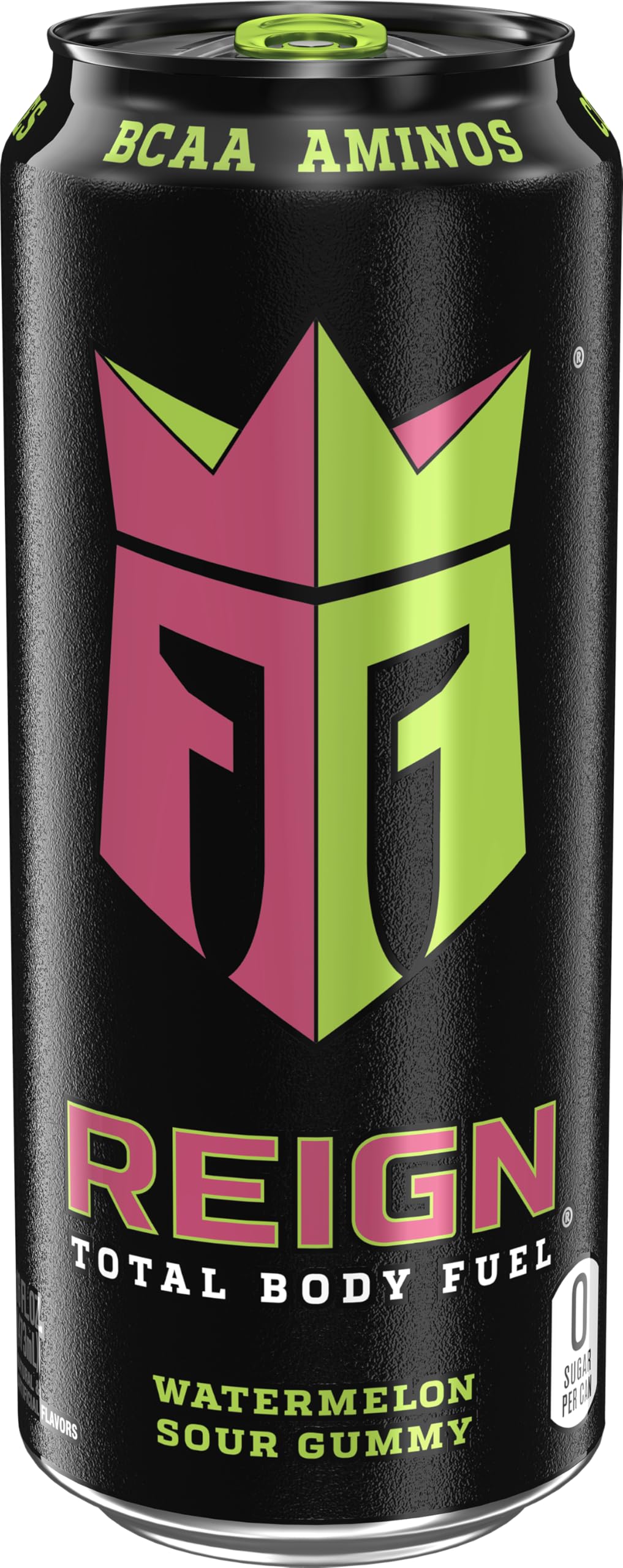 REIGN Total Body Fuel Watermelon Sour Gummy – 16 Fl Oz (Pack of 12) | Ready-to-Drink Performance Drink