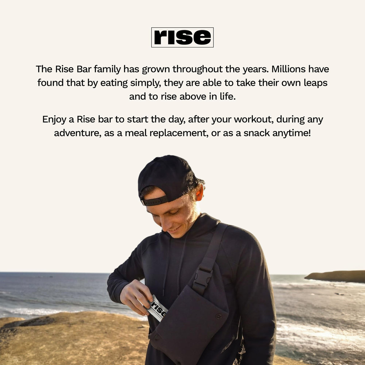 Rise Whey Protein Bars - Chocolatey Almond | 15g Protein, 4-Ingredient Gluten Free Snack