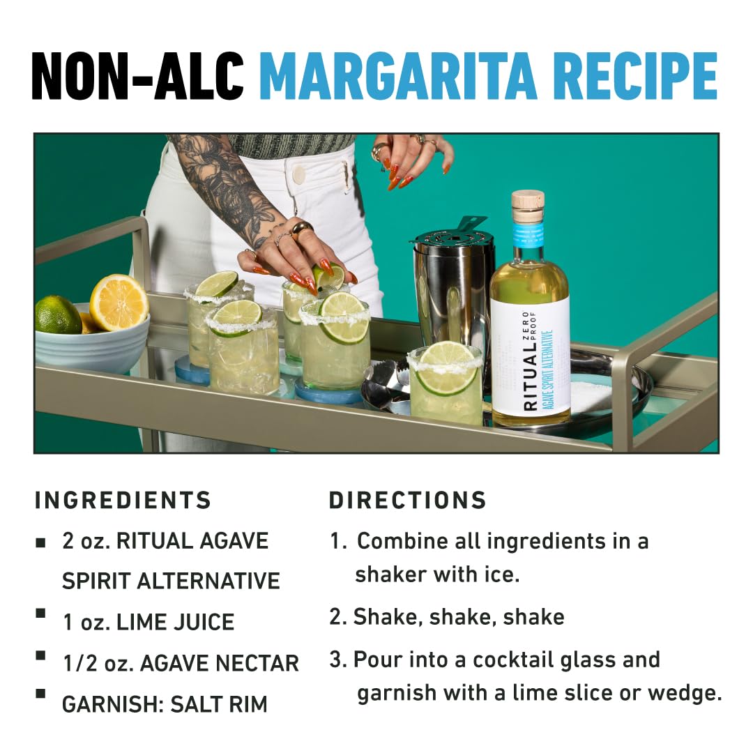 Ritual Zero-Proof Agave Spirit 750ml | Alcohol-Free Margaritas