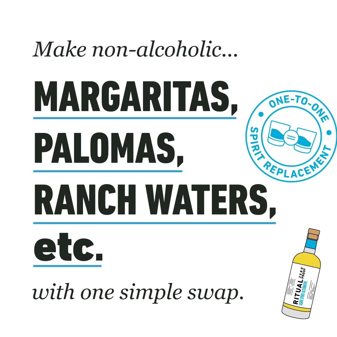 Ritual Zero-Proof Agave Spirit 750ml | Alcohol-Free Margaritas