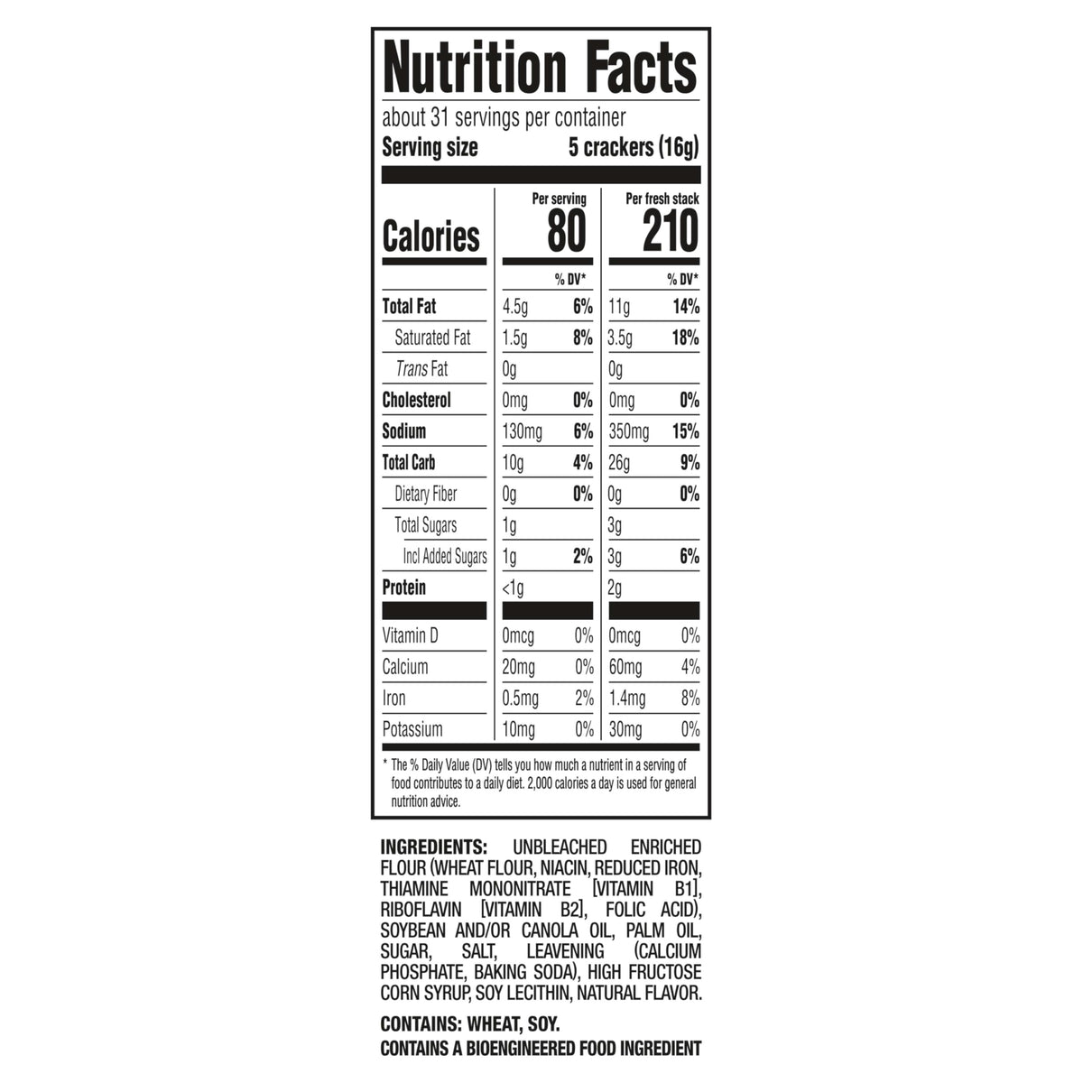 RITZ Fresh Stacks Original Crackers – Bulk Family Size, 6 Boxes, 72 Snack Packs