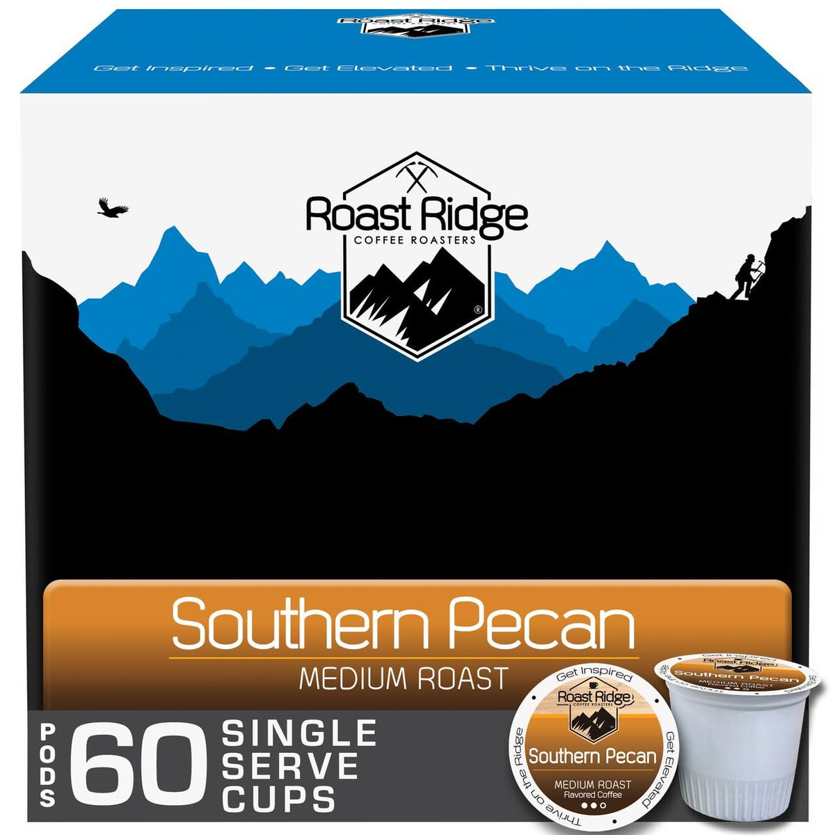 Roast Ridge Southern Pecan K-Cup Pods, Medium Roast — 60 Count, Keurig Compatible
